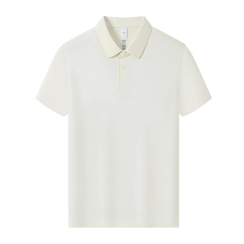 Disang Cotton-Feel Cooling Stretch Polo — White